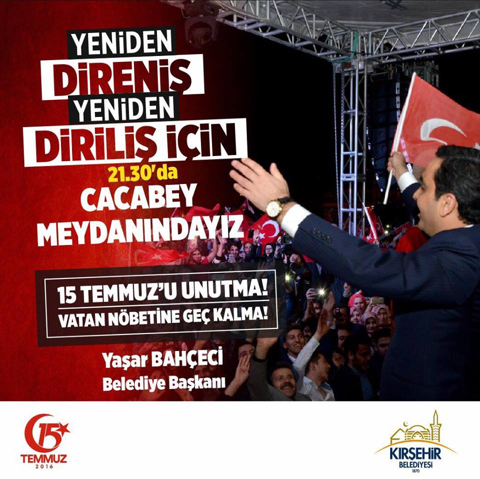 Kırşehir 15 Temmuz’da Yine Ayakta Olacak