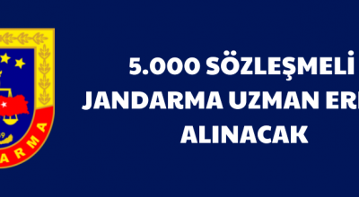 Sözleşmeli jandarma uzman erbaş alım ilanı