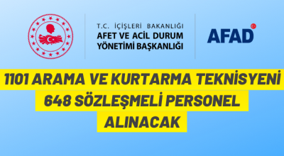 AFAD 1749 personel alacak