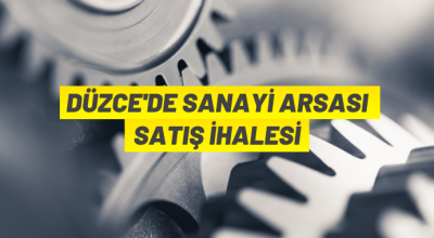 Düzce’de sanayi arsaları satılacak