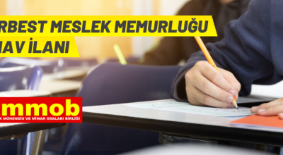 TMMOB’den serbest meslek mensupluğu sınavı ilanı