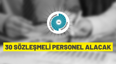 Sözleşmeli personel alım ilanı