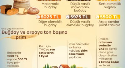 Hububat Fiyatları Açıklandı